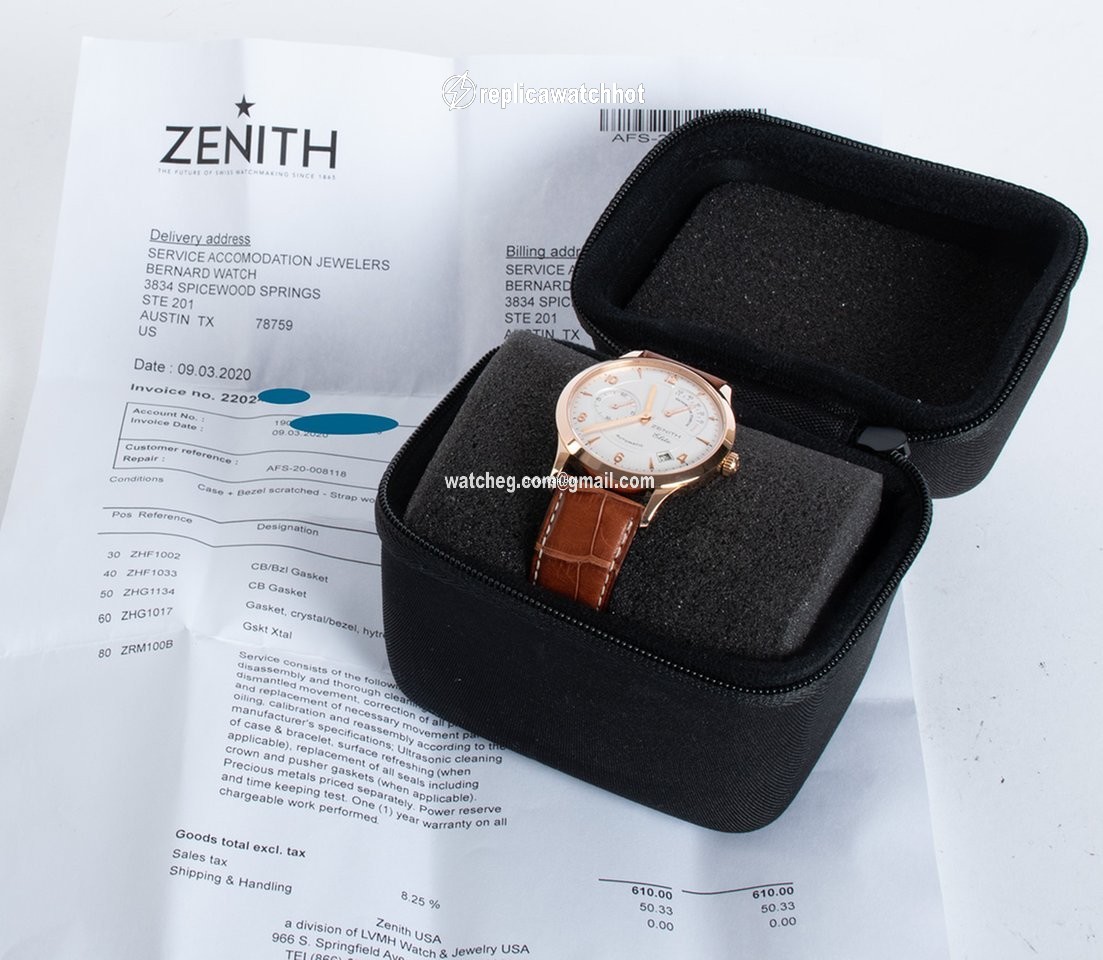 Zenith Elite Power Reserve Mens watch Unisex Automatic Rose gold 18.1125.685 2