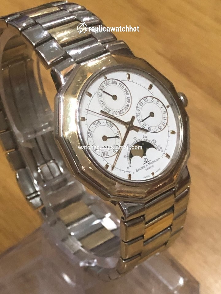 Baume & Mercier Mens watch Unisex Quartz Gold Steel 6331038 2