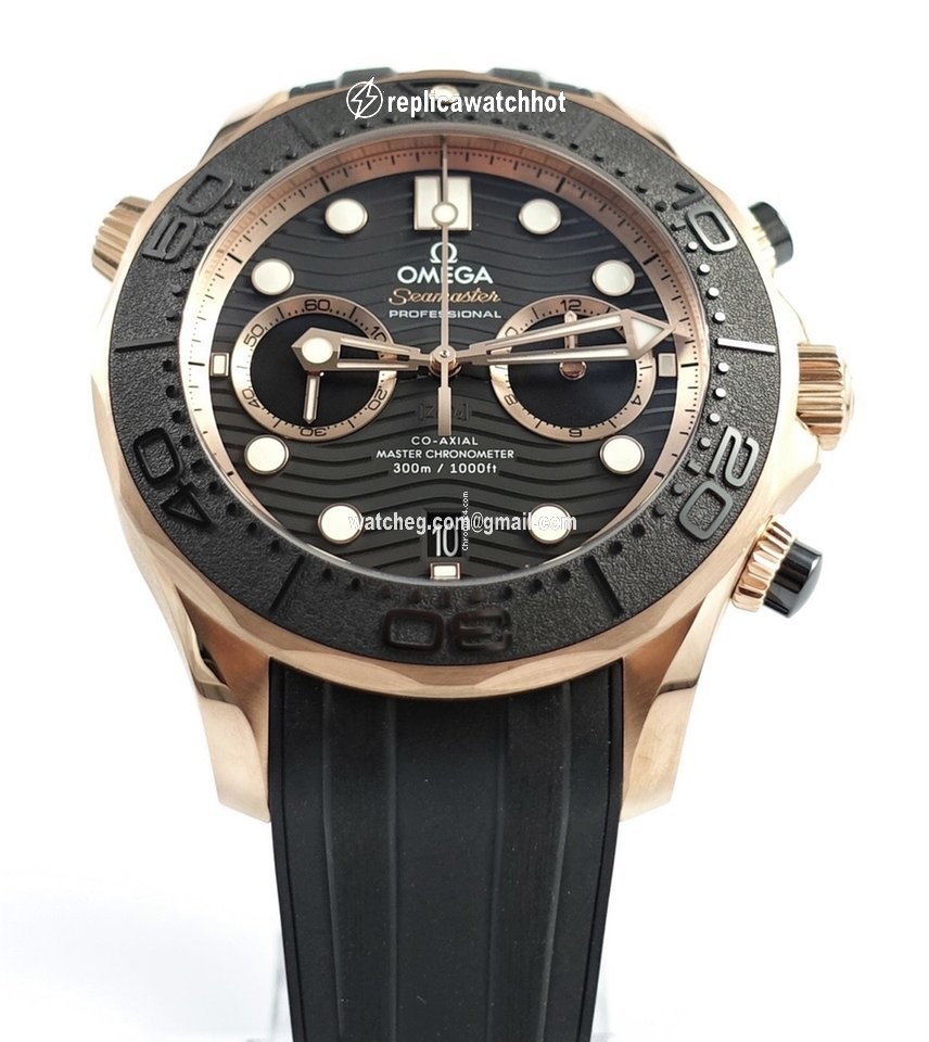 Omega Seamaster Diver 300 M Mens watch Unisex Automatic Rose gold 210.62.44.51.01.001 2
