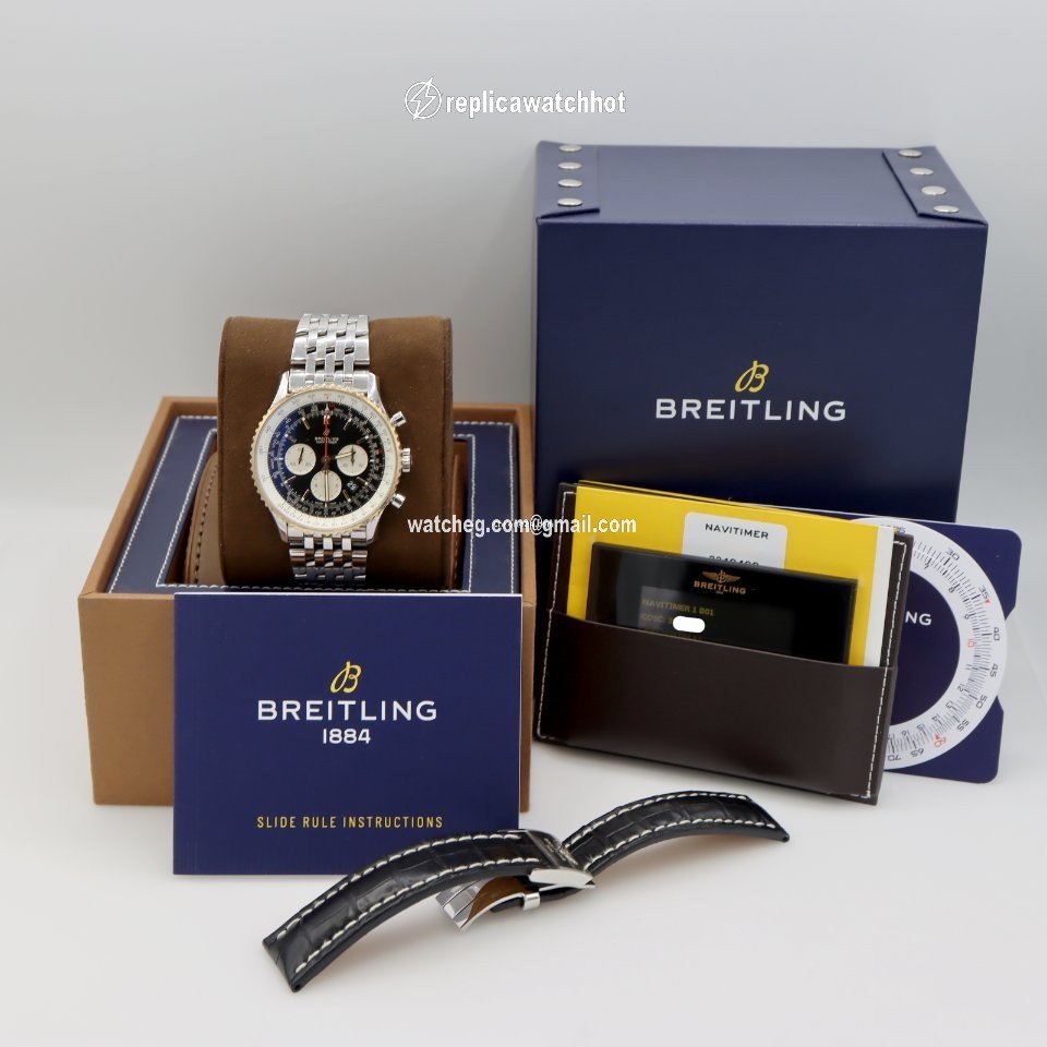 Breitling Navitimer 01 (46 MM) Mens watch Unisex Automatic Gold Steel UB0127211B1A1 2