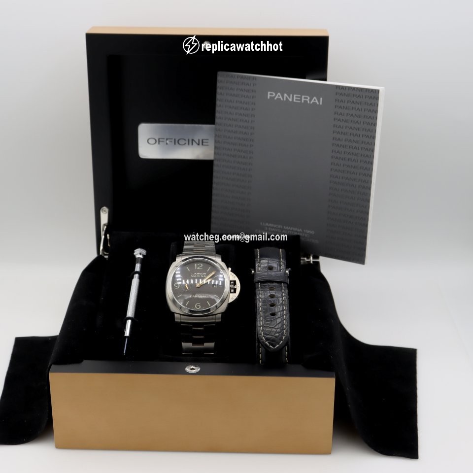 Panerai Luminor Marina 1950 3 Days Automatic Mens watch Unisex Automatic Titanium PAM 00352 2