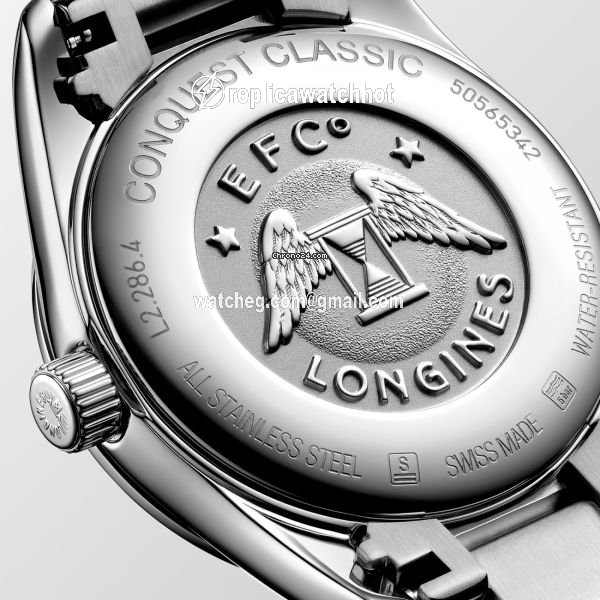 Longines Conquest Classic Womens watch Quartz Steel L2.286.4.72.6 2