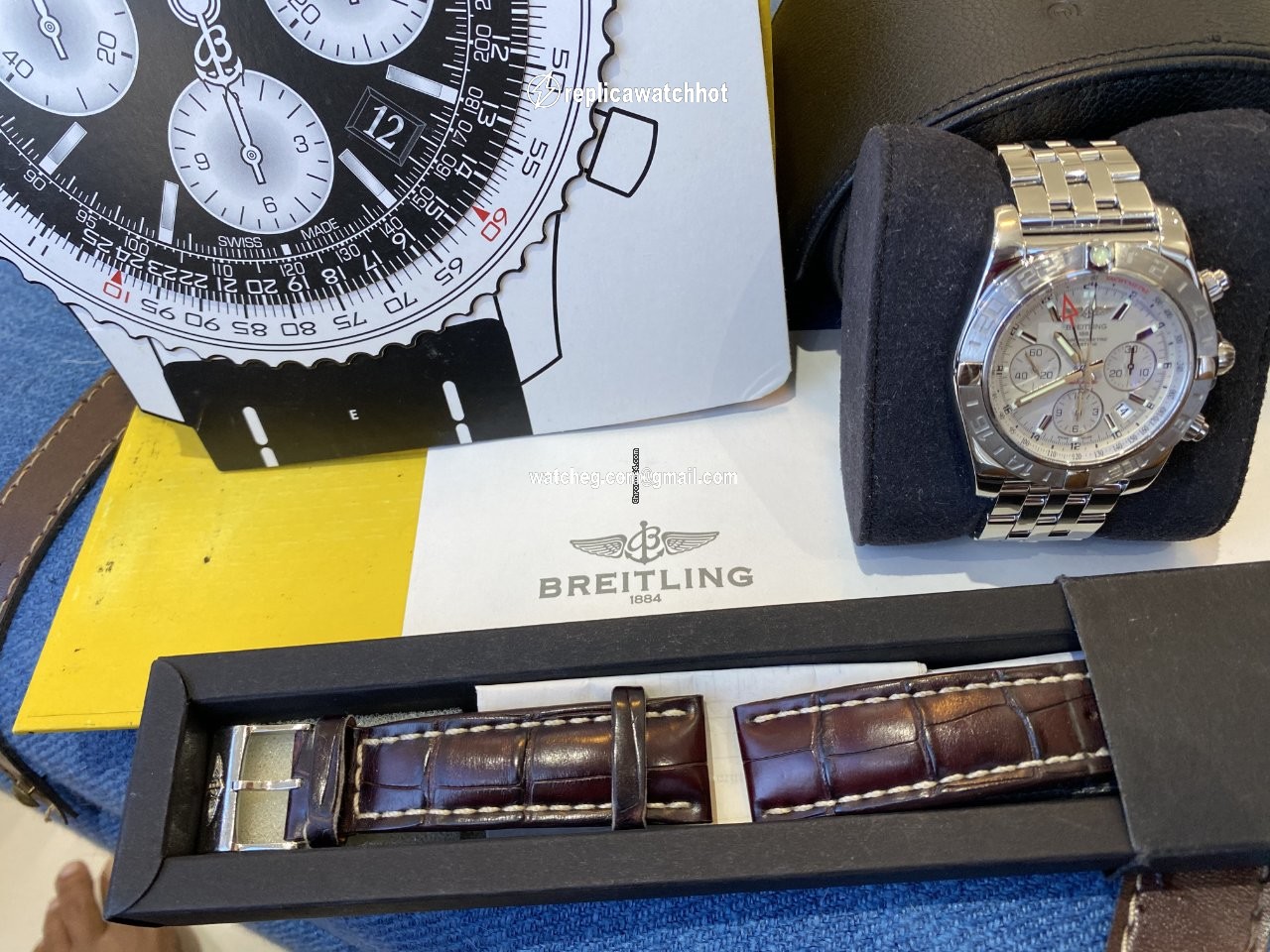 Breitling Chronomat 44 GMT Mens watch Unisex Automatic Steel AB042011 G745 2