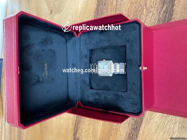 Cartier Tank Francaise Mens watch Unisex Quartz Gold Steel W51012Q4 2
