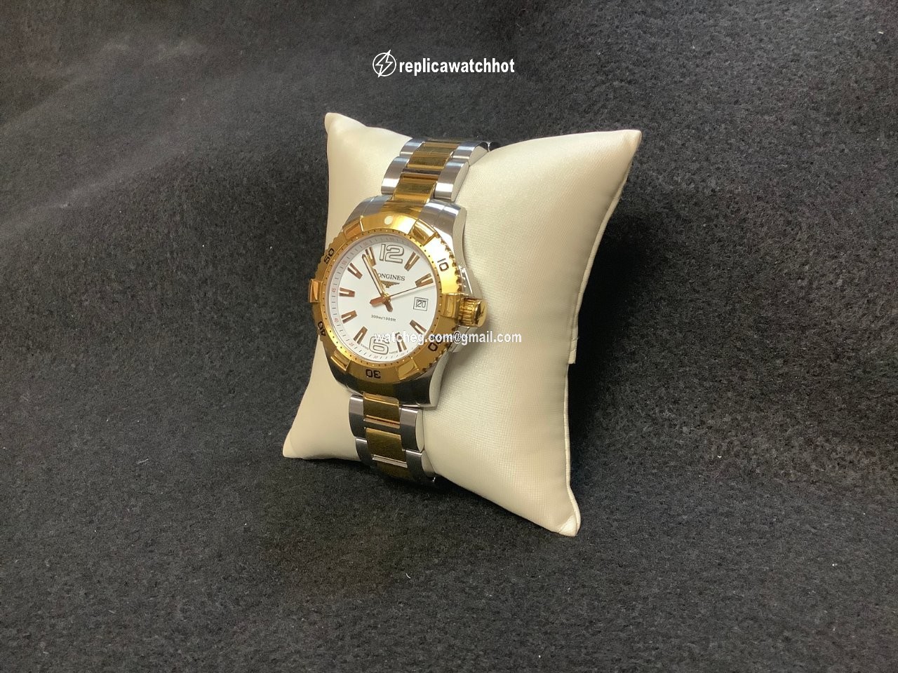 Longines HydroConquest Mens watch Unisex Quartz Steel L3.647.4 2