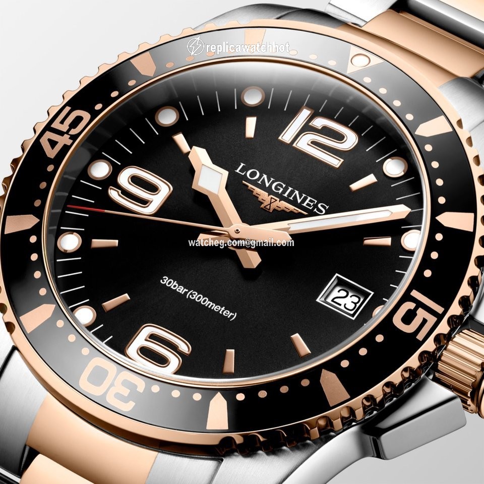 Longines HydroConquest Mens watch Unisex Quartz Steel L3.740.3.58.7 2