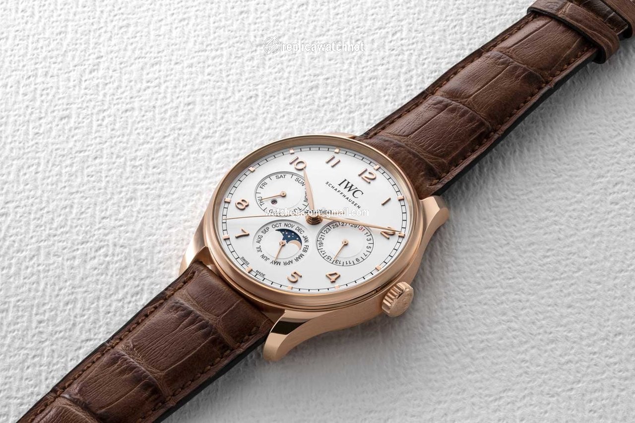 IWC Portuguese Perpetual Calendar Mens watch Unisex Automatic Red gold IW344202 2