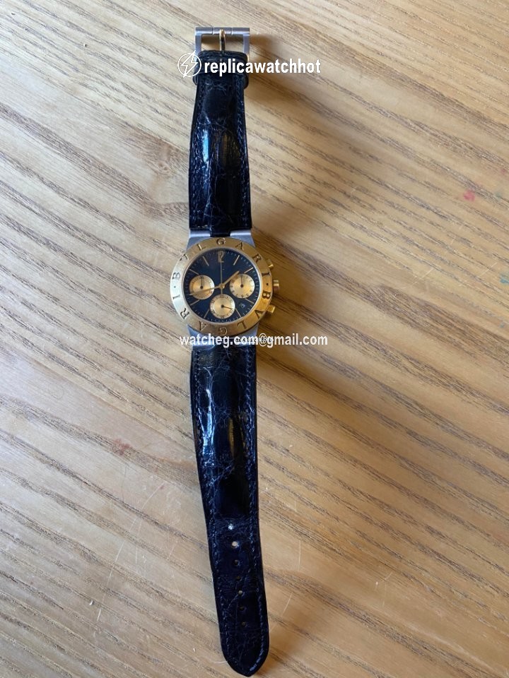 Bulgari Diagono Mens watch Unisex Manual winding Gold Steel CH 35 SG 2