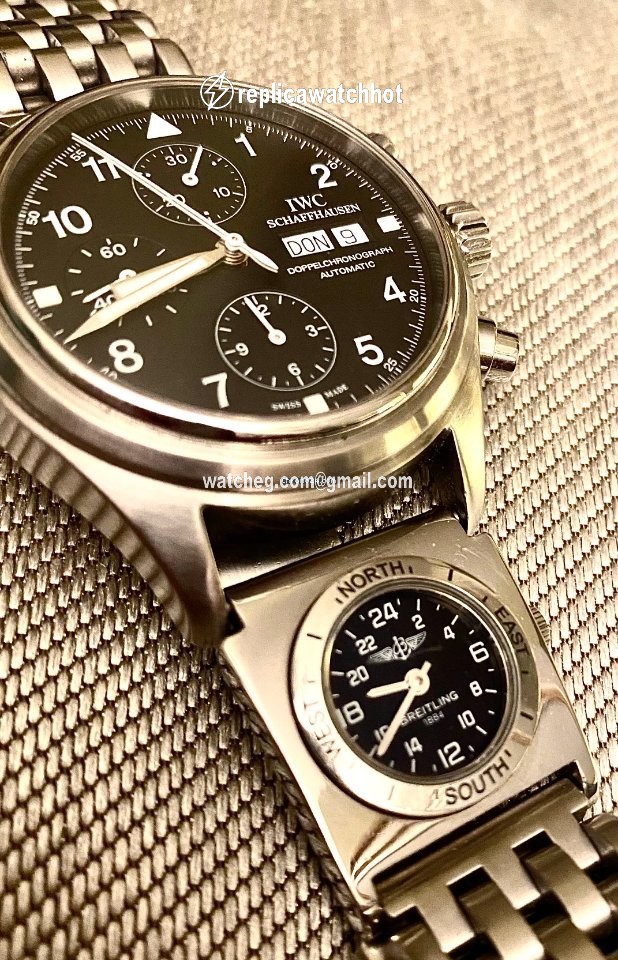 IWC Pilot Double Chronograph Mens watch Unisex Automatic Steel 2829952 2