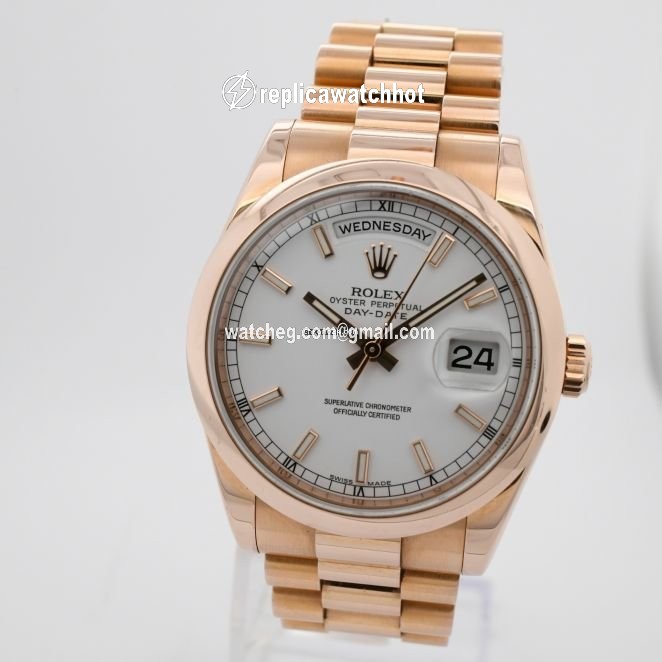 Rolex Day-Date 36 Mens watch Unisex Rose gold Automatic 118205 F 2