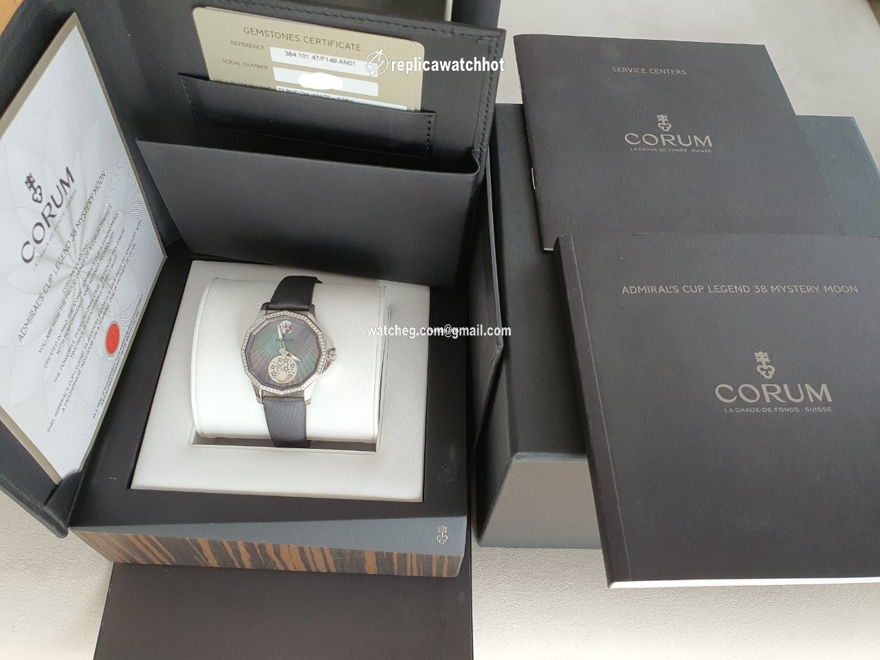Corum Admirals Cup Legend 38 Womens watch Automatic Steel 384.101.47 F149 AN01 2