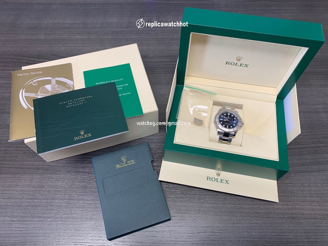 Rolex Yacht-Master 40 Mens watch Unisex Platinum Automatic 116622 Blue 2