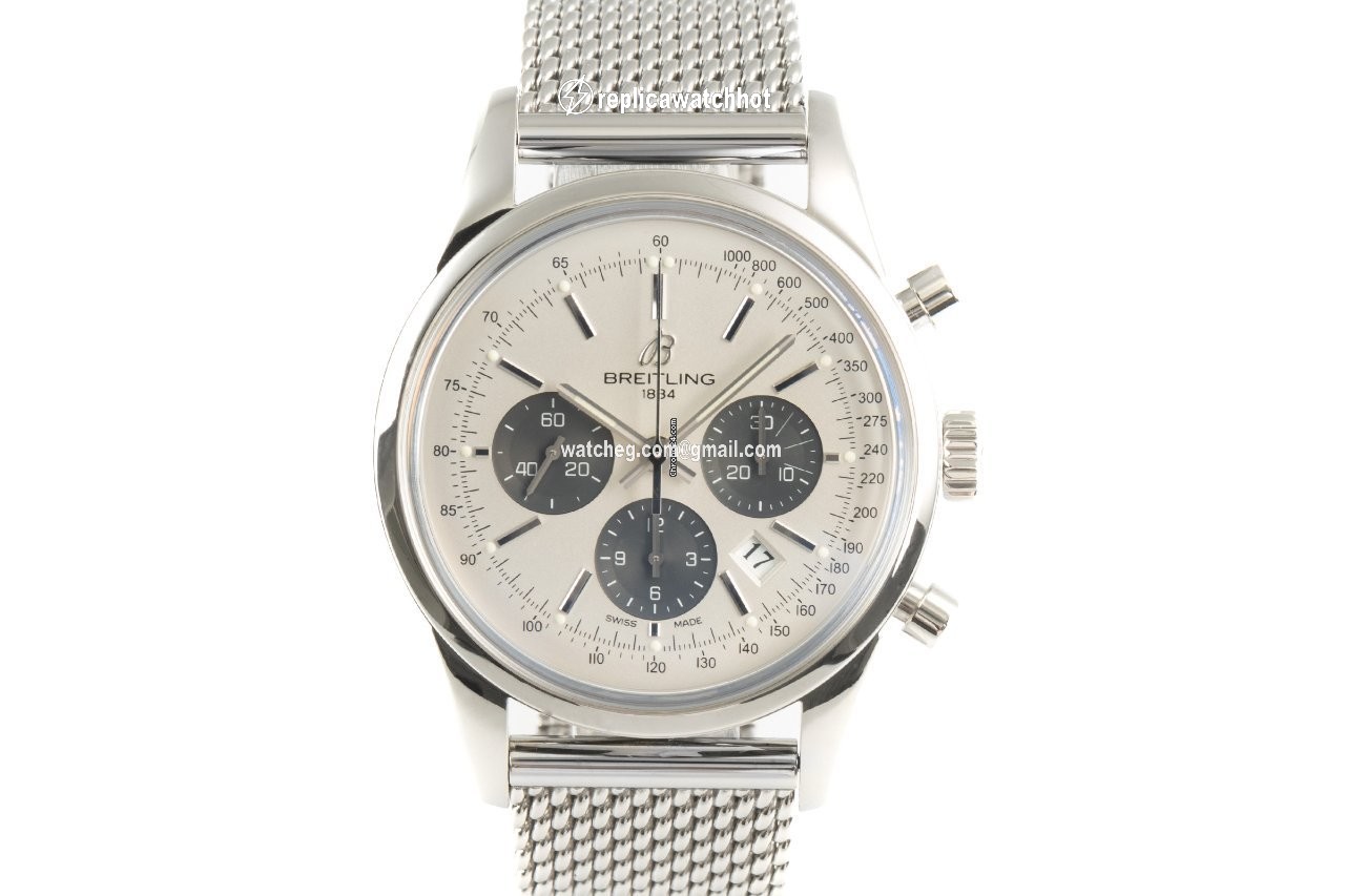 Breitling Transocean Chronograph Mens watch Unisex Automatic Steel AB0152 2