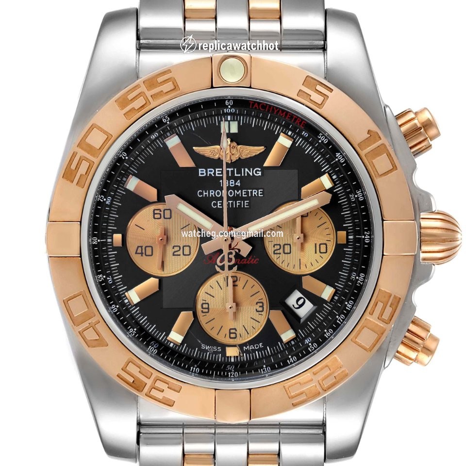 Breitling Mens watch Unisex Automatic Gold Steel CB011012 2