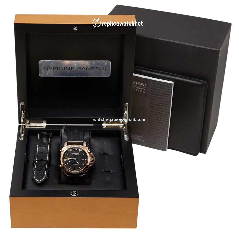 Panerai Luminor 1950 3 Days Chrono Flyback Mens watch Unisex Automatic Rose gold PAM00525 2