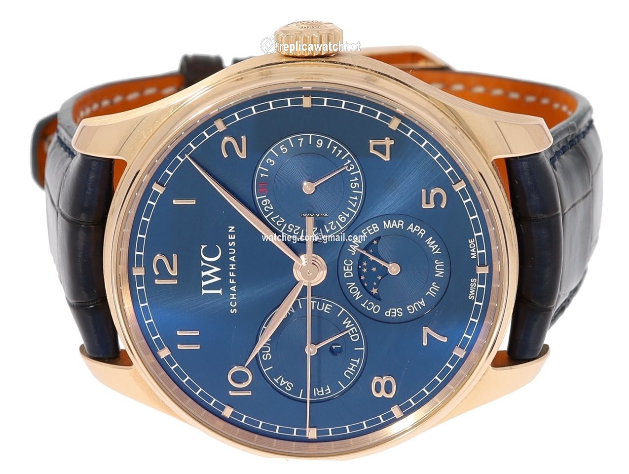 IWC Portuguese Perpetual Calendar Mens watch Unisex Automatic Rose gold IW344205 2