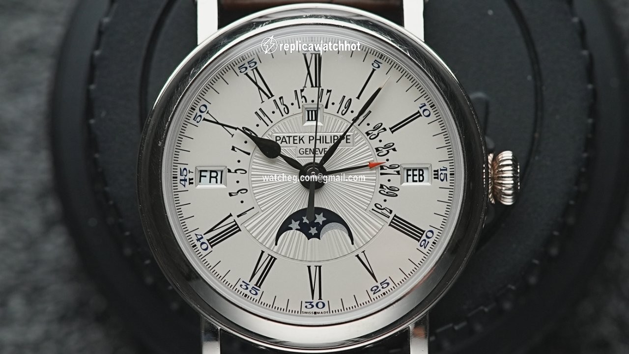 Patek Philippe Perpetual Calendar Mens watch Unisex Automatic White gold 5159G-001 2