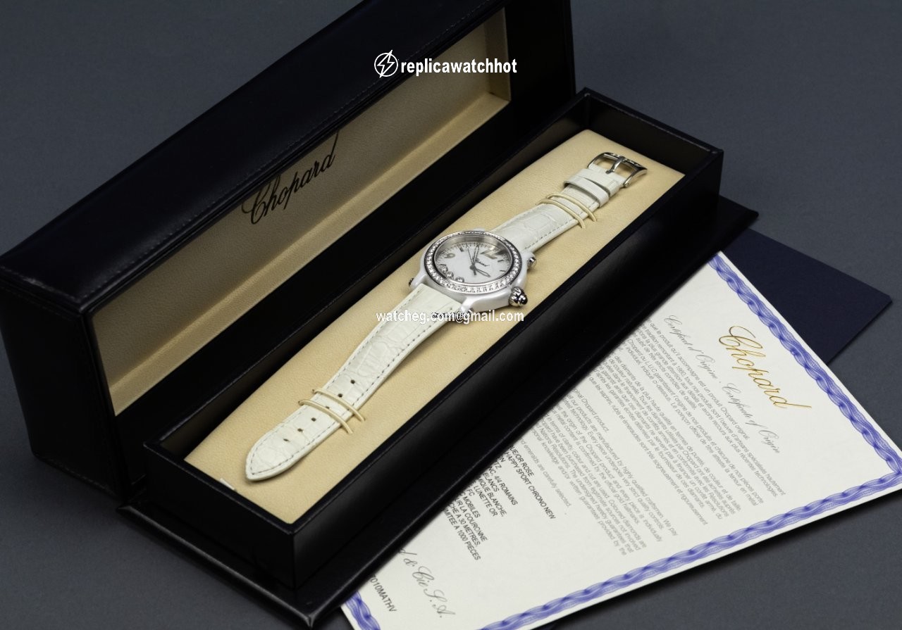 Chopard Happy Sport Womens watch Quartz Ceramic 288507-9012 2