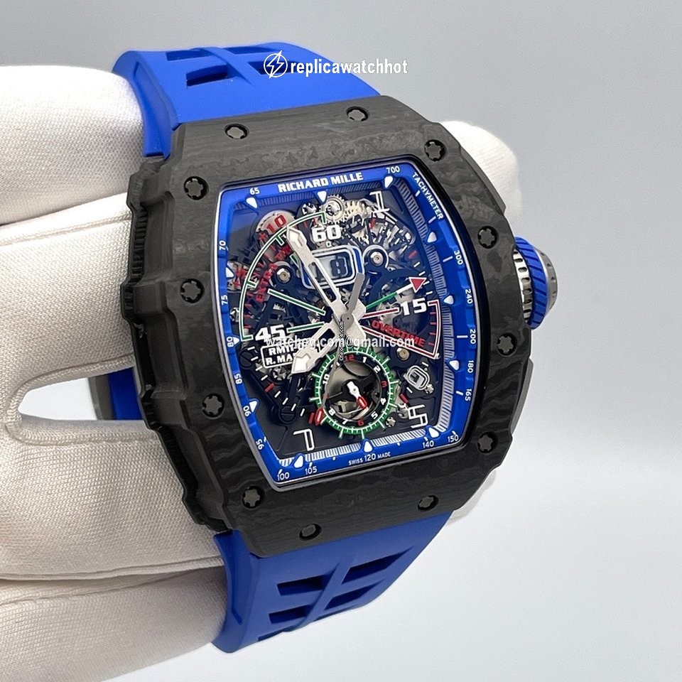 Richard Mille RM 011 Mens watch Unisex Automatic Carbon Richard Mille RM11-04 Mancini Carbon TPT 2