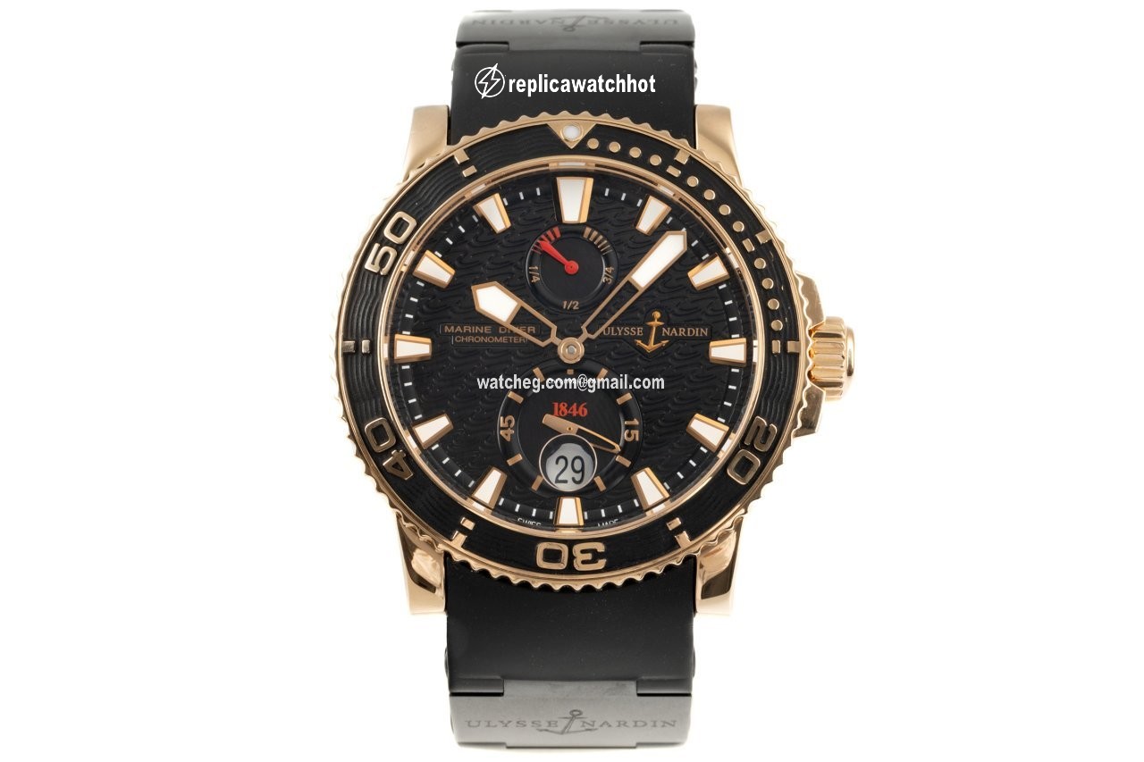 Ulysse Nardin Maxi Marine Diver Mens watch Unisex Automatic Yellow gold 266-33 2