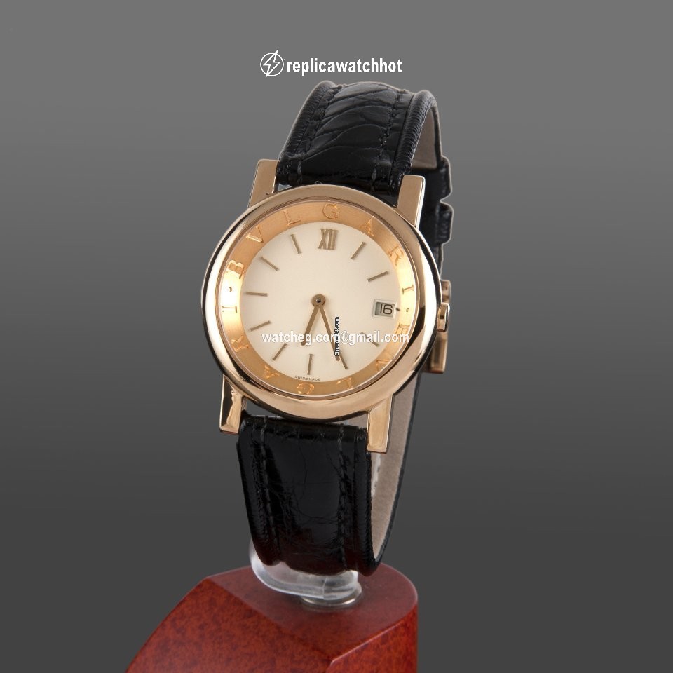 Bulgari Mens watch Unisex Quartz Yellow gold AT33GL 2