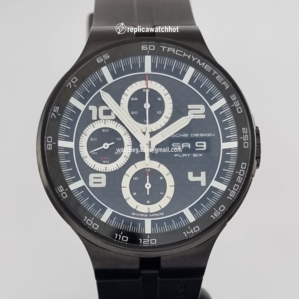 Porsche Design Flat Six Mens watch Unisex Automatic Steel Flat Six Automatic Black Pvd Mens Watch 2