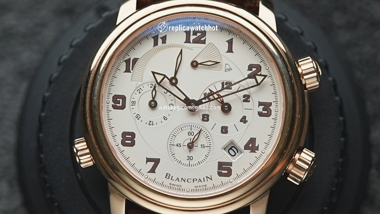Blancpain Leman Reveil GMT Mens watch Unisex Automatic Rose gold 2041-3642M-53B 2