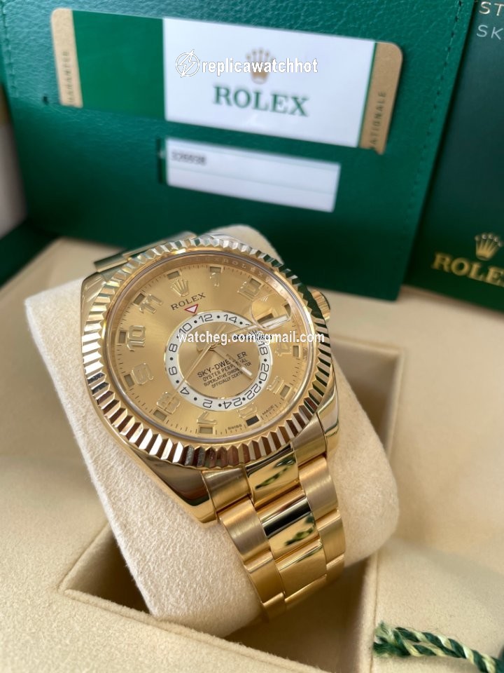 Rolex Sky-Dweller Mens watch Unisex Yellow gold Automatic 326938 2