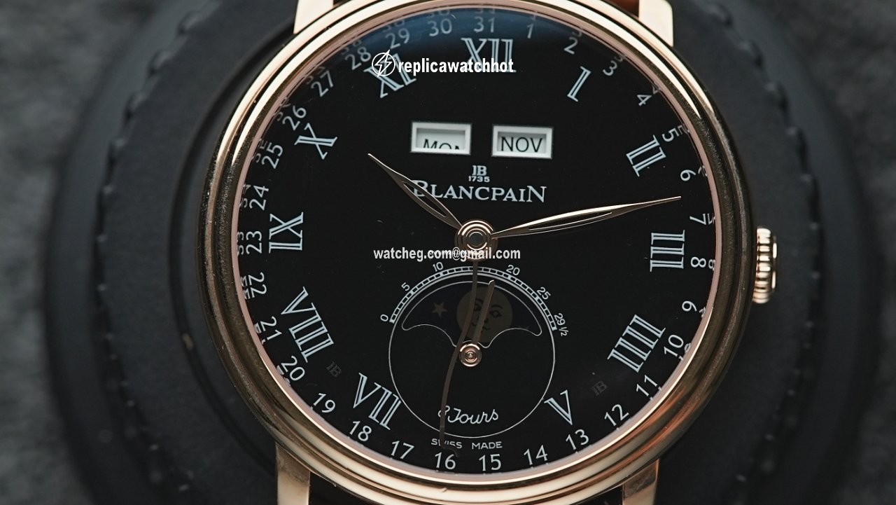 Blancpain Villeret Quantieme Complet Mens watch Unisex Automatic Rose gold 6639-3637-55b 2
