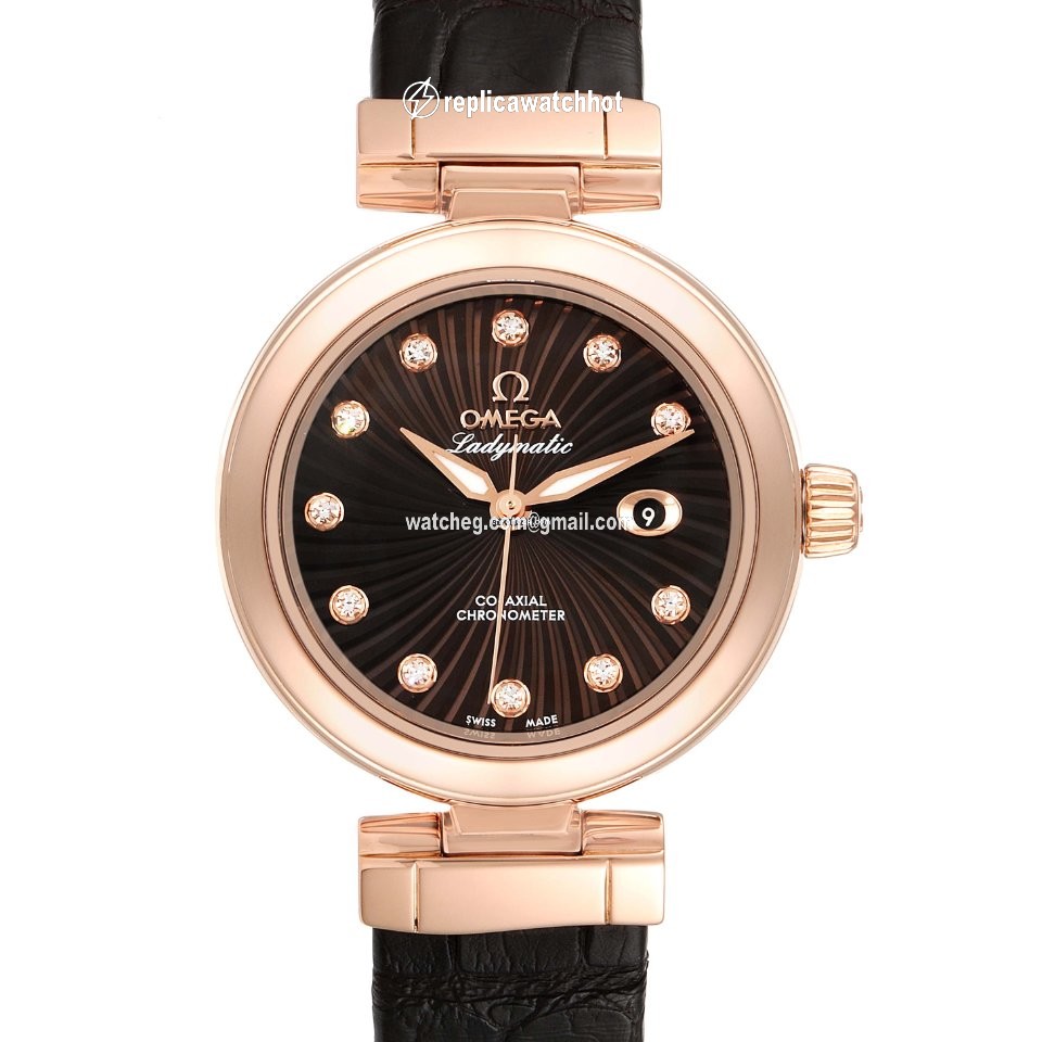 Omega De Ville Ladymatic Womens watch Automatic Rose gold 425.63.34.20.63.001 2