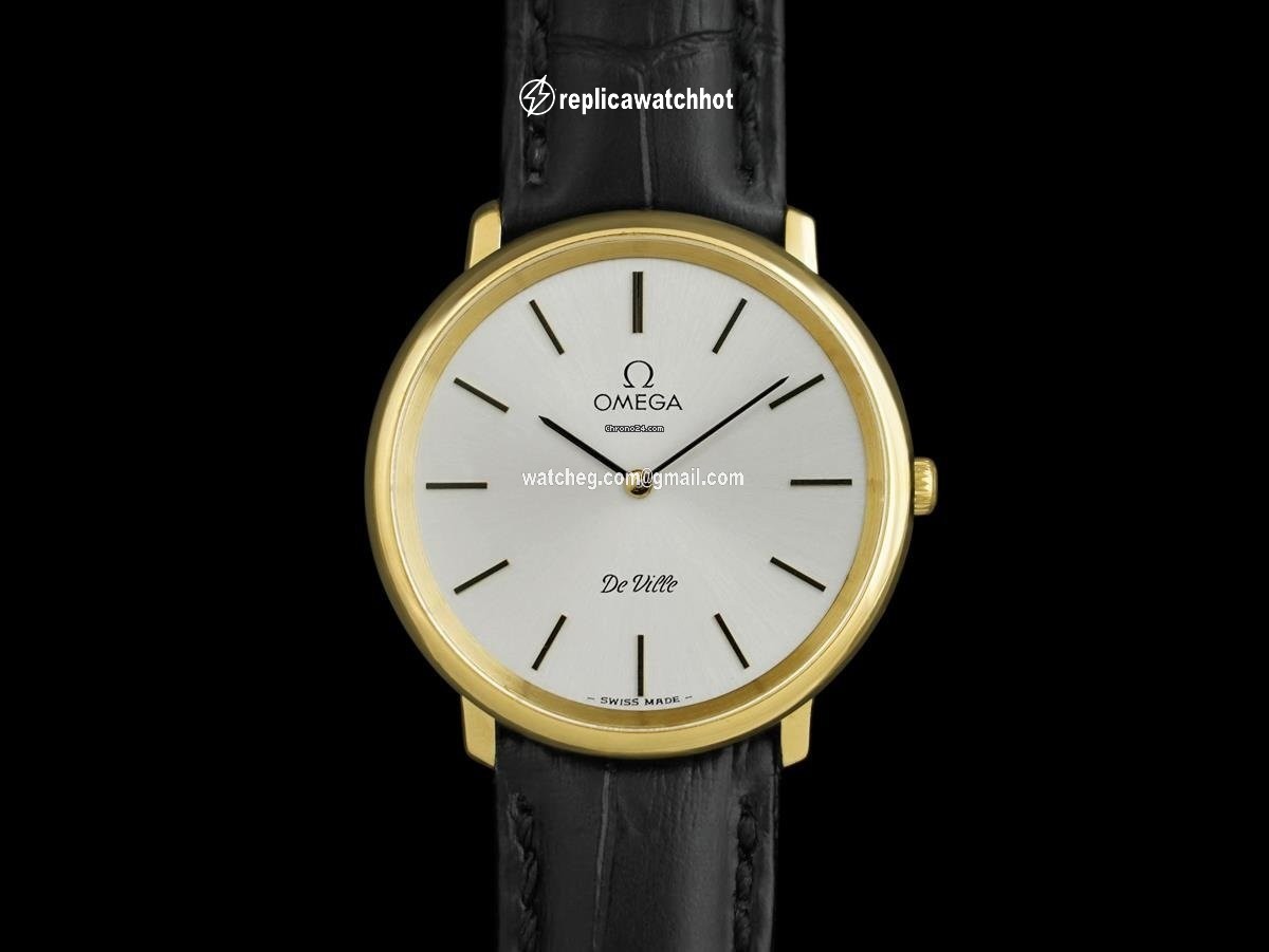 Omega De Ville Mens watch Unisex Manual winding Gold Steel 7604 2