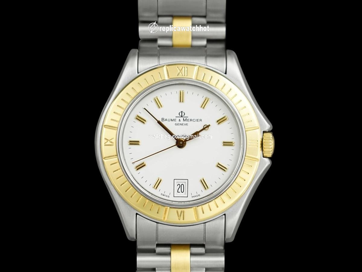 Baume & Mercier Mens watch Unisex Quartz Gold Steel 7913 2