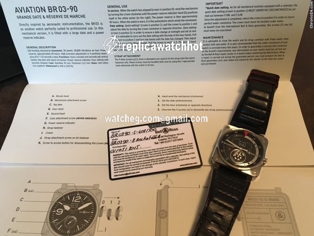 Bell & Ross BR 03-90 Grande Date et Reserve de Marche Mens watch Unisex Automatic Steel BR0390-B-Rocket 2