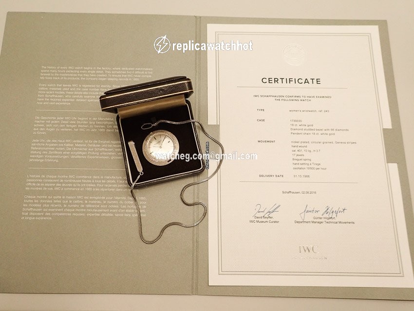 IWC Womens watch Manual winding White gold 243 2