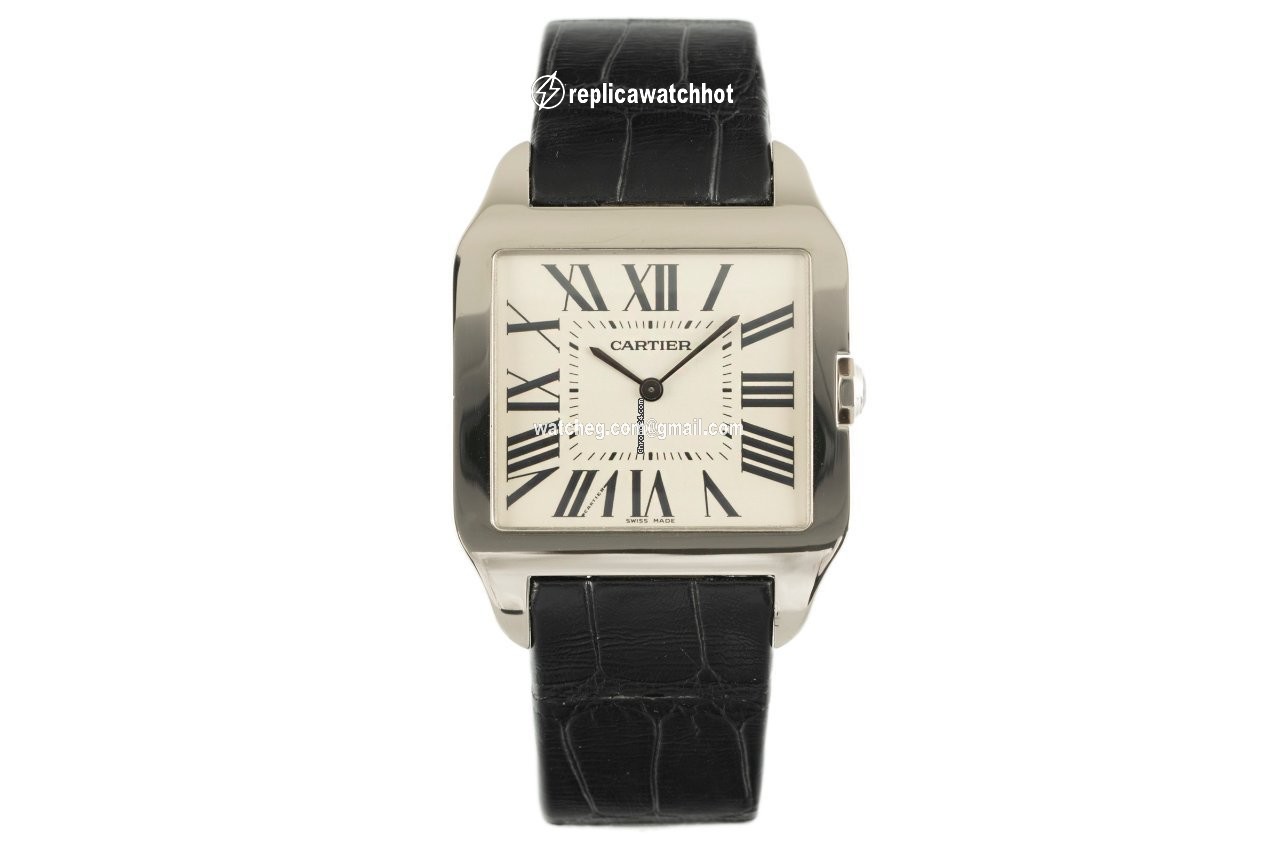 Cartier Santos Dumont Mens watch Unisex Manual winding White gold 2651 2