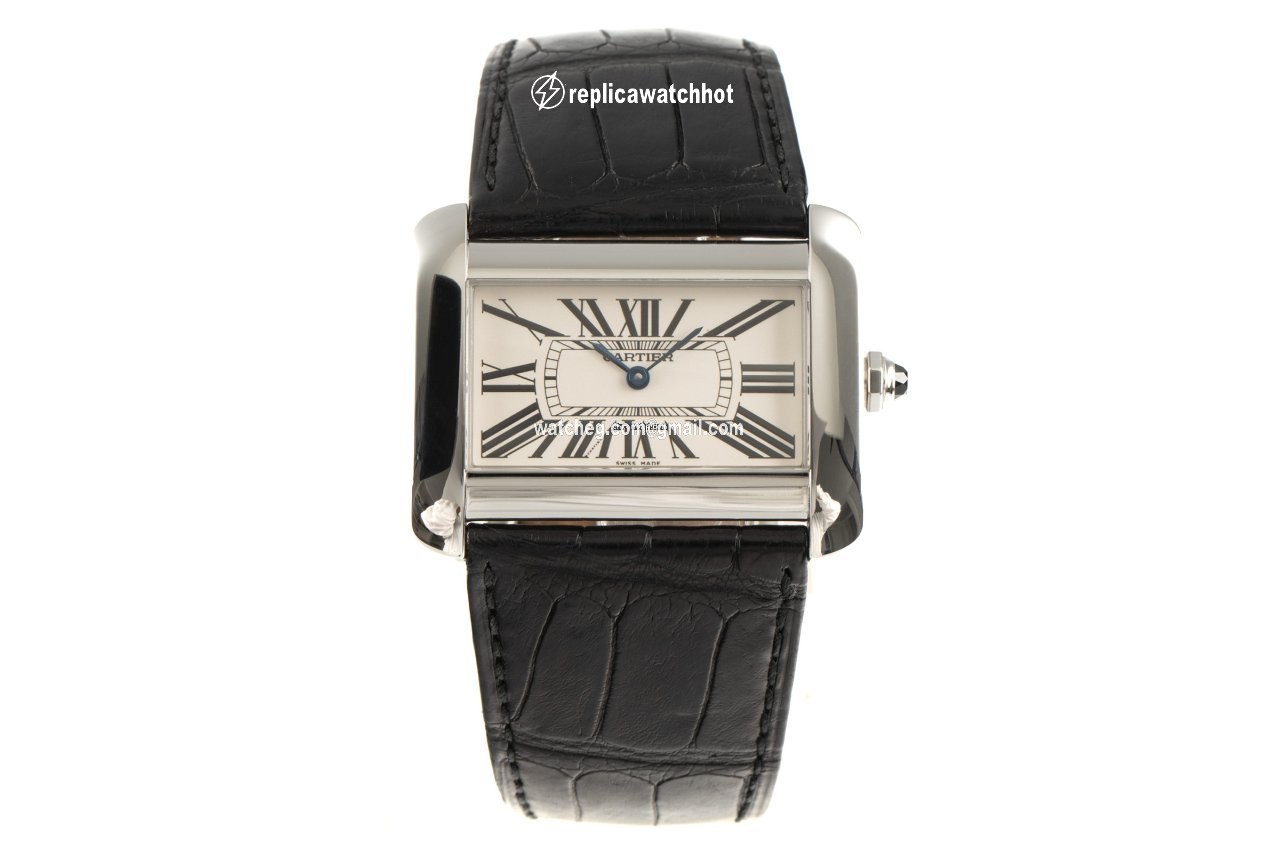 Cartier Tank Divan Mens watch Unisex Quartz Steel 2600 2