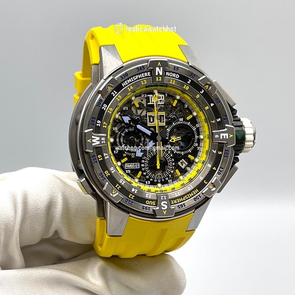 Richard Mille Mens watch Unisex Automatic Titanium rm60-01 2