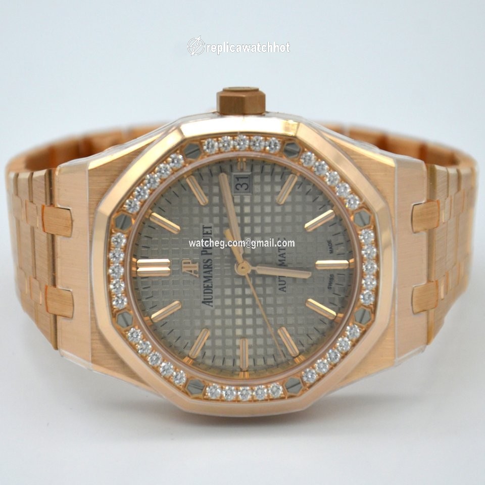Audemars Piguet Royal Oak Lady Womens watch Automatic Rose gold 15451OR.ZZ.1256OR.02 2