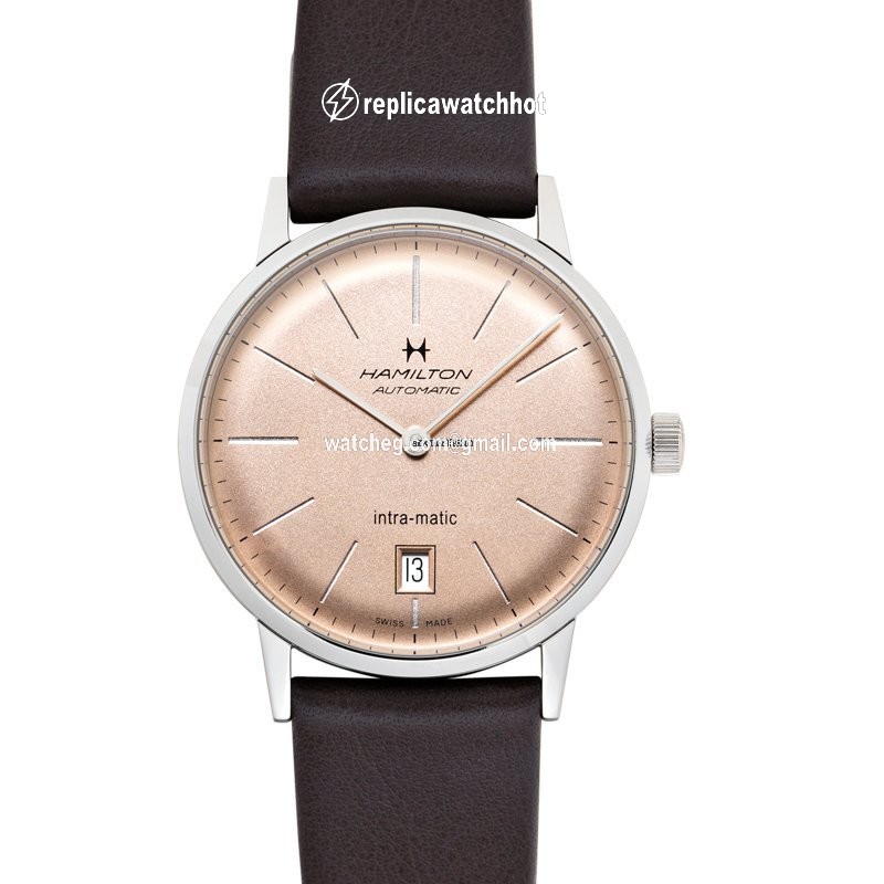Hamilton Intra-Matic Mens watch Unisex Automatic Rose gold H38455501 2