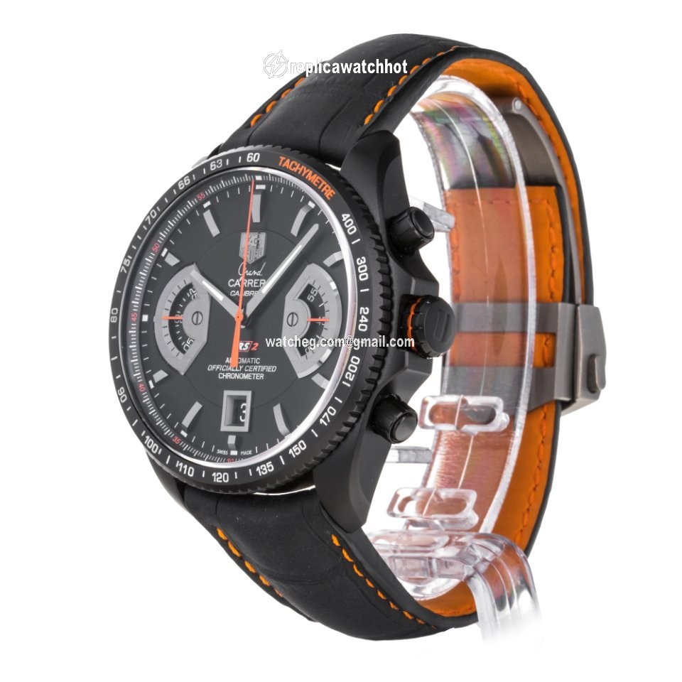 TAG Heuer Grand Carrera Mens watch Unisex Automatic Titanium CAV518K.FC6268 2