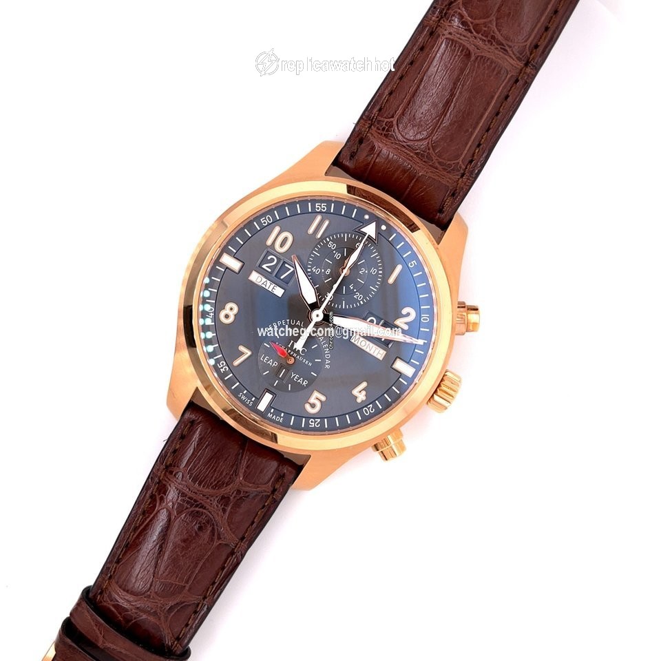 IWC Pilot Spitfire Perpetual Calendar Digital Date-Month Mens watch Unisex Automatic Rose gold IW379103 2