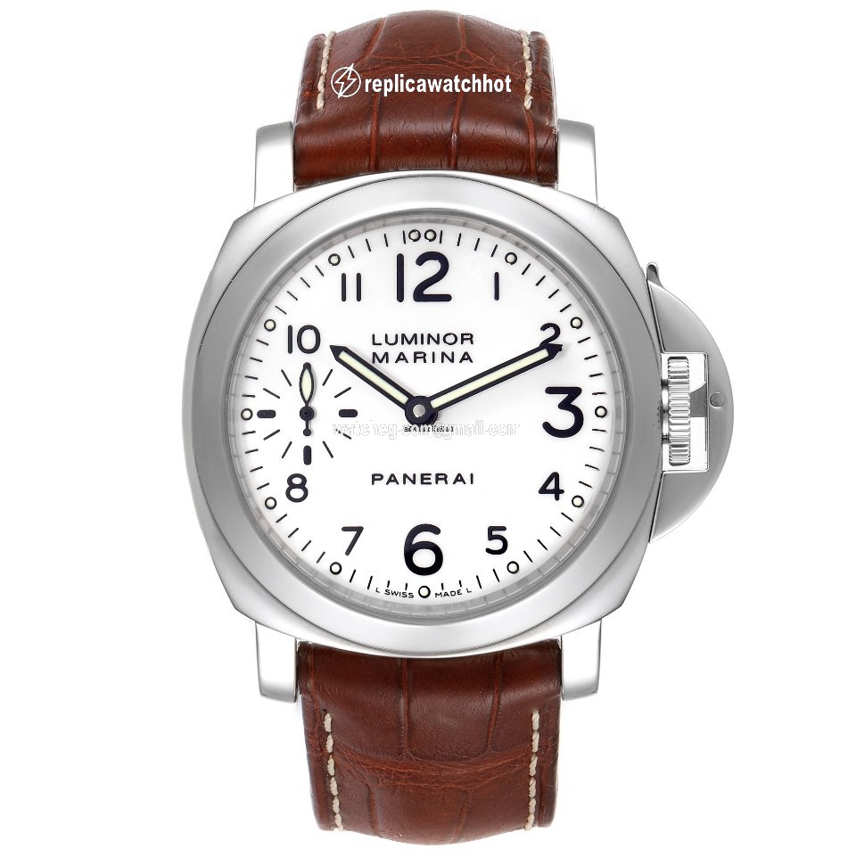 Panerai Luminor Marina Mens watch Unisex Manual winding Steel PAM00113 2
