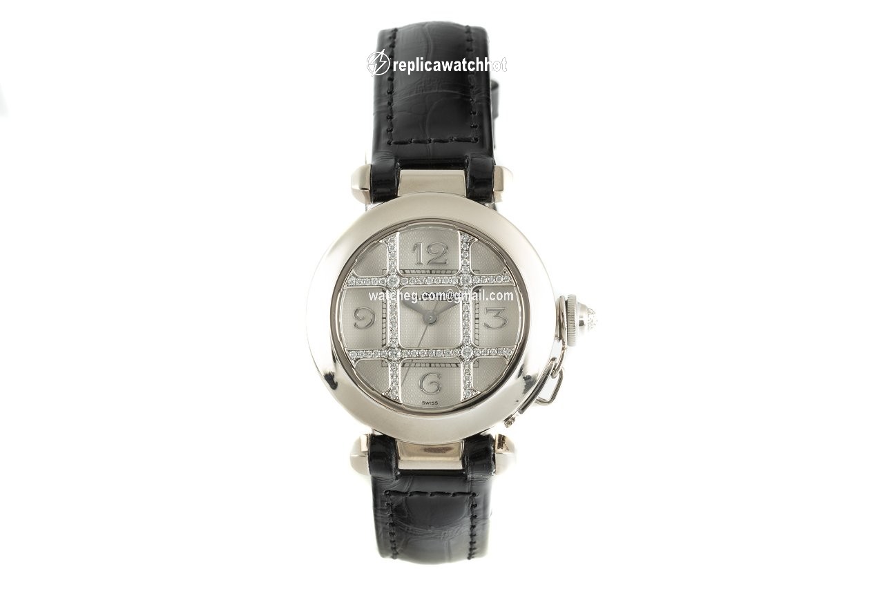 Cartier Pasha Womens watch Automatic White gold 2400 2