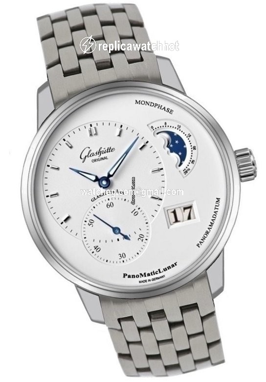 Glashtte Original PanoMaticLunar Mens watch Unisex Automatic Steel 90-02-02-02-04 2