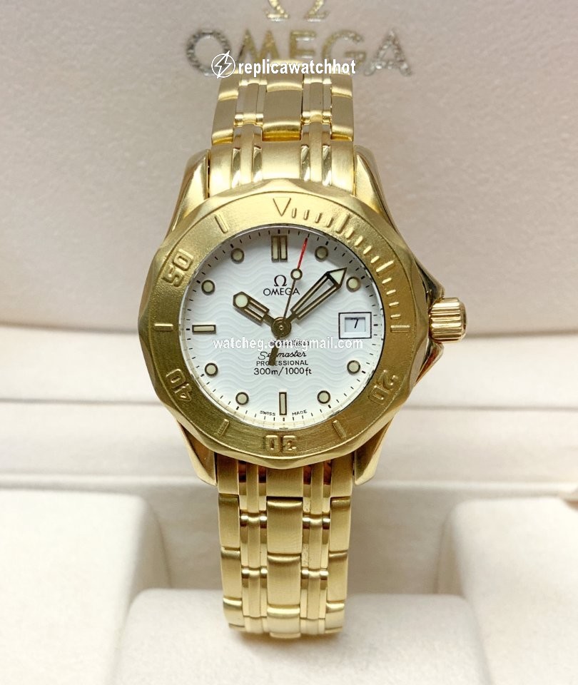 Omega Seamaster Womens watch Quartz Yellow gold 2182.20.00 2