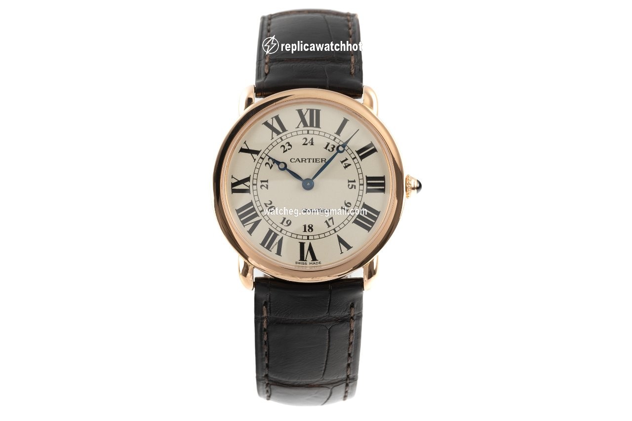 Cartier Ronde Louis Cartier Mens watch Unisex Manual winding Red gold W6800251 2