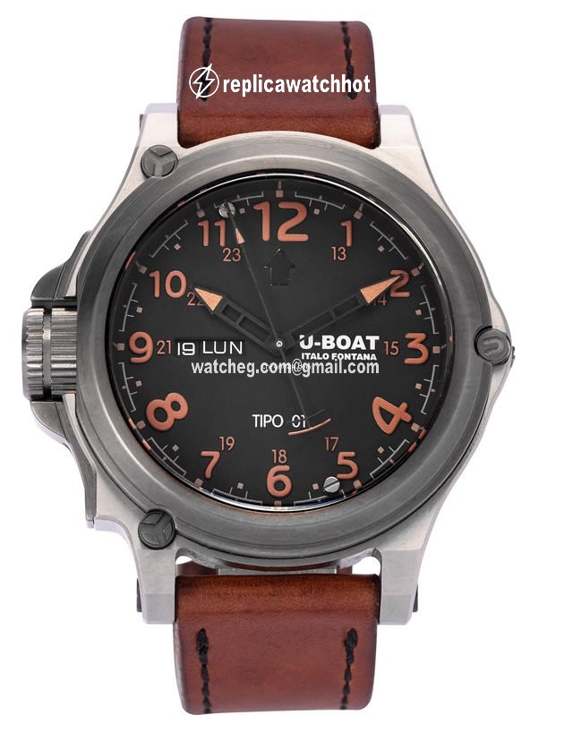 U-Boat Tipo 01 Mens watch Unisex Automatic Titanium BK BR 7472 2