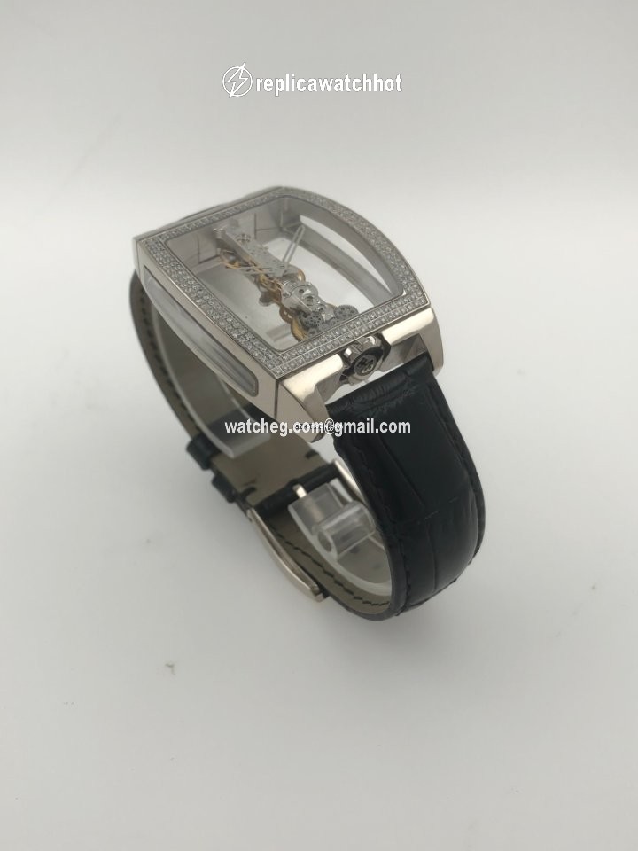 Corum Golden Bridge Mens watch Unisex Manual winding White gold 113.161.69 0001 0000 2
