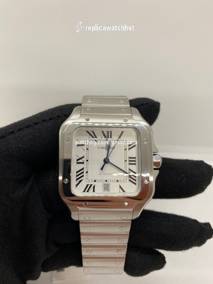 Cartier Santos Mens watch Unisex Automatic Steel WSSA0018 2