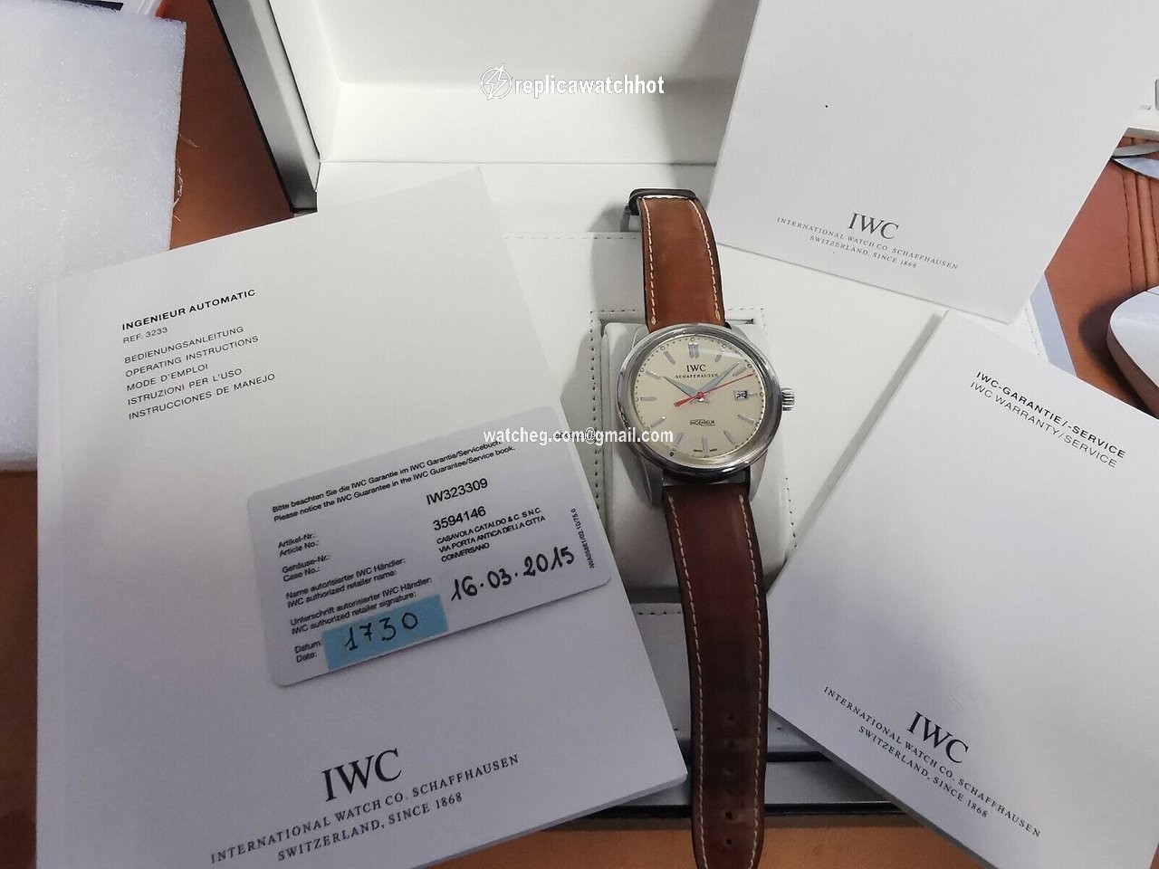 IWC Ingenieur Automatic Automatic Steel IW323309 Tribute to Italy 2
